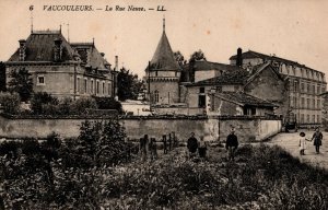 France Vaucouleurs La Rue Neuve Vintage Postcard 08.86