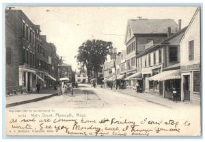 1906 Main Street Carriage And Shops Buildings Plymouth Massachusetts MA Postcard