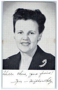 1953 Woman Personality WNAX 570 Yankton South Dakota SD Vintage Antique Postcard