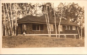 RPPC Cottage at Bayside, Northport, ME c1911 Vintage Postcard X58