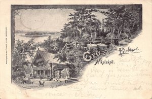 Germany 1899 Berlin Gruss aus Blockhaus Nikolskoe Restaurant postcard C311