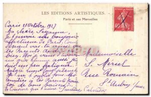 Old Postcard Paris St Jacques Tower