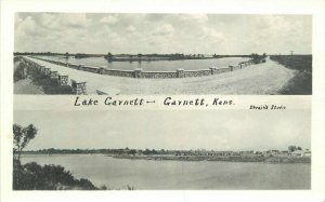 Garnett Kansas Lake Strains Studios 1950s RPPC Photo Postcard 9663