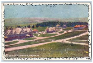 c1906 Loomis Sanitarium Scenic View House Liberty New York NY Vintage Postcard 