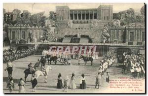 Postcard Old Theater Parysatias Saint Saens to Beziers arenas 9 and August 11...