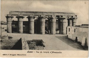 PC EGYPT, LUXOR, VUE DU TEMPLE D'AMENOPHIS, Vintage Postcard (b39392)