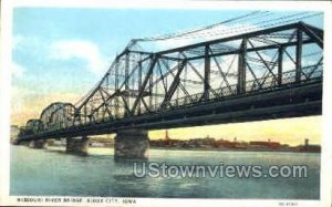 Missouri River Bridge - Sioux City, Iowa IA