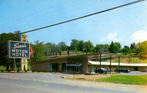 Pulaski, Tennessee - The Sands Motor Hotel - on U.S. 31 - in the 1950s