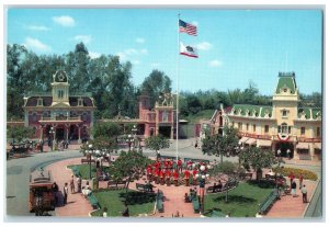 c1960's Village Square Union Pacific Railroad Disneyland Anaheim CA Postcard 