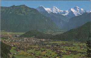 Switzerland Postcard - Interlaken, Eiger, Monch, Jungfrau RS31470