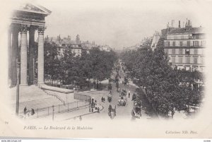 PARIS, France,1910-1920s, Le Boulevard de la Madeleine