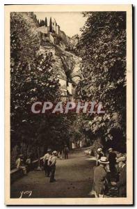 Postcard Old Stone Provence landscapes and players of Moustiers Ste Marie Pet...