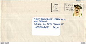 Australia Cover Dog Blackburn Mail Centre to Melbourne