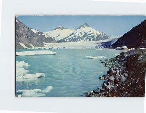 Postcard Portage Glacier on the Kenai Peninsula, Alaska