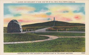 North Carolina Marker and Monument Kill Devil Hills First Flight By Wright Br...