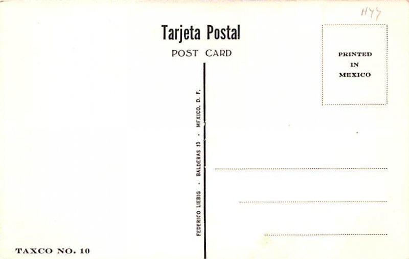 Taxco Mexico Tarjeta Postal Unused 