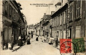 CPA CHATEAUNEUF-sur-CHER rue de la Chaussée (863353)