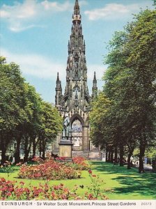 Scotland Edinburgh Sir Walter Scott Monument Princes Street Gardens