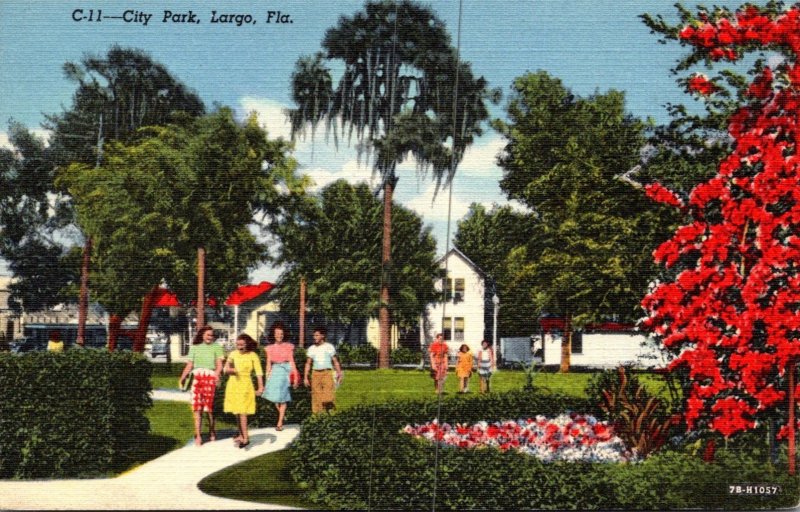 Florida Largo View In City Park Curteich