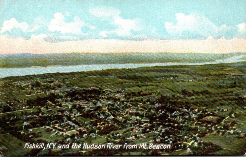 New York Fishkill and Hudson River From Mt Beacon