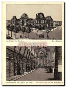 Old Postcard The Courthouse Gerechtshof confessionals From St Paul & # 39Eglise