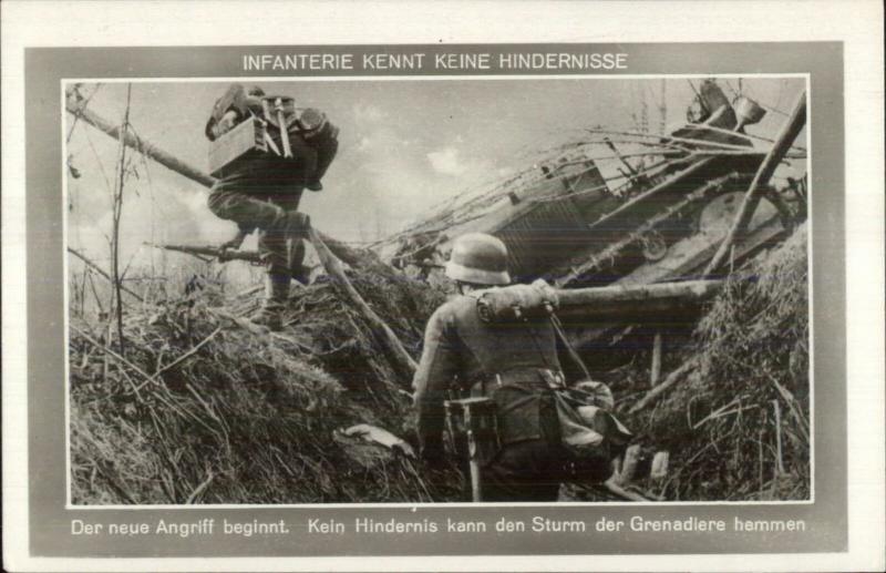 WWII Nazi Army Infaterie Real Photo Postcard REPRO???