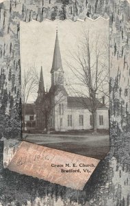 Grace M.E. Church, Bradford, Vermont 1908 Vintage Postcard