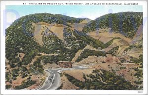 THE CLIMB TO SWEDE'S CUT RIDGE ROUTE BETWEEN LOS ANGELES AND BAKERSFIELD #2