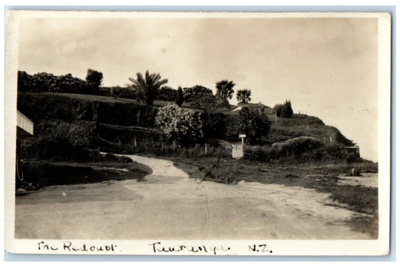 c1920's The Redoubt Tauranga North Island New Zealand RPPC Photo Postcard