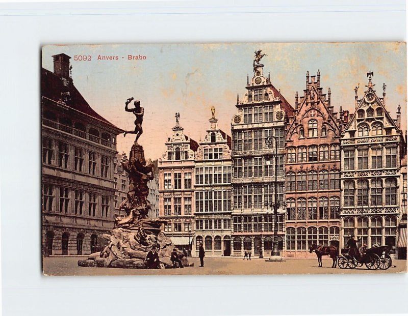 Postcard Brabo, Antwerp, Belgium
