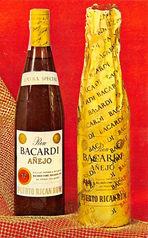 Bacardi Anejo Advertising Unused 