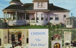 Chinon The Pink House, Richmond, Cal. Vintage Postcard P105