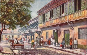PC PHILIPPINES, MANILA SQUARE OF CERVANTES, Vintage Postcard (b42936)