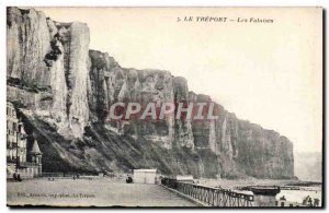 Old Postcard The Cliffs Treport