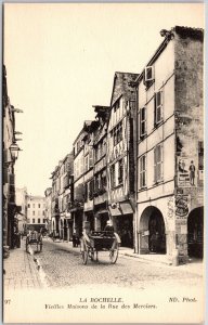 LA ROCHELLE Vielles Maisons de la Rue des Merciers France Street View Postcard