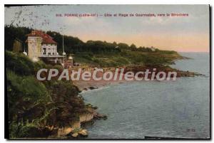 Postcard Ancient Pornic Loire Inf Riviera Beach and Gourmalon to Biroch?re