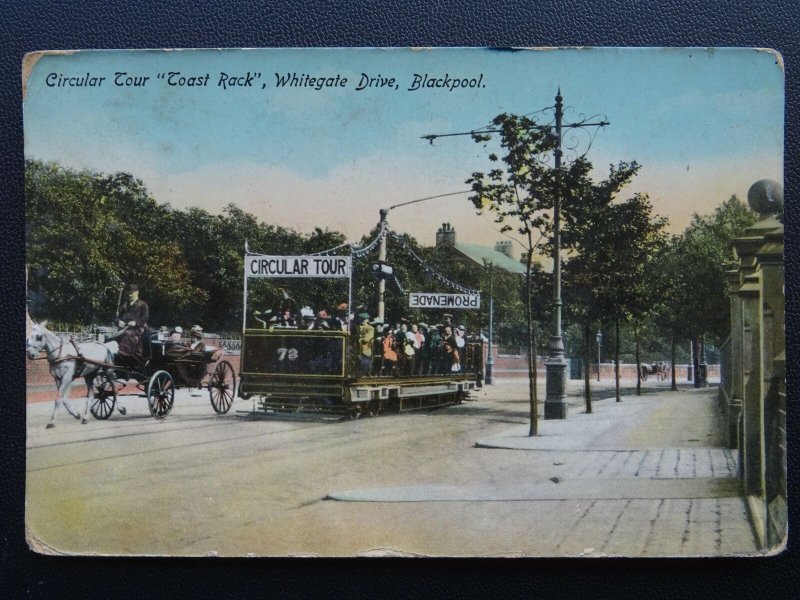 Lancashire BLACKPOOL Whitehall Drive TOAST RACK c1917 Postcard by Progress