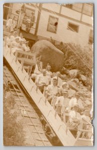 RPPC Mt. Manitou Scenic Incline Trip To Summit Colorado Postcard V28