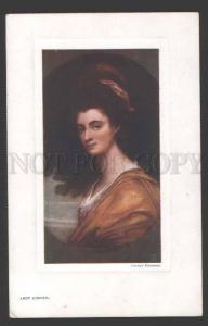 113613 Portrait BELLE Lady CRAVEN by ROMNEY vintage TUCK PC