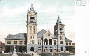 City Hall Market House Houston Texas 1905c Tuck postcard