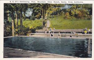 California Santa Cruz Swimming Pool Mountain View Ranch