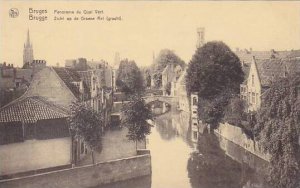 Belgium Bruges Panorama du Quai Vert