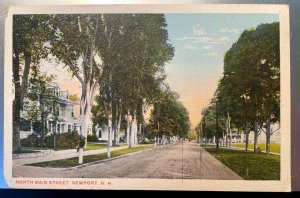 Vintage Postcard 1907-1915 North Main street, Newport, New Hampshire (NH)