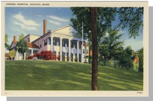 Augusta, Maine/ME Postcard, General Hospital