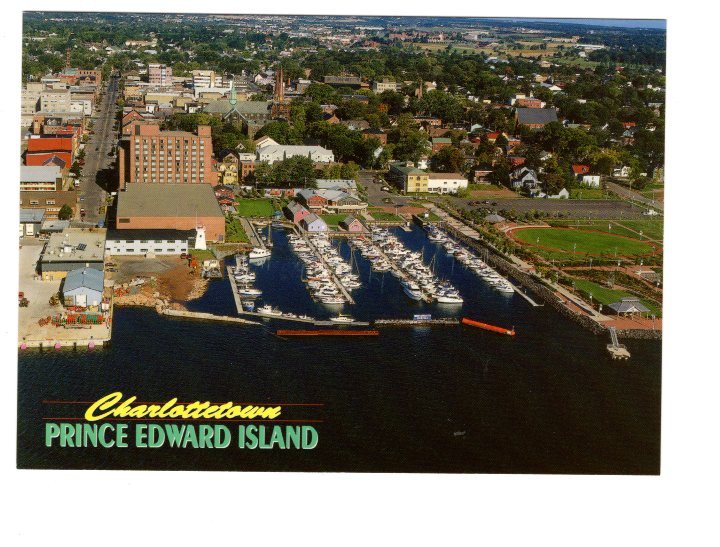 Peake's Wharf, Charlottetown, Prince Edward Island, Large 5 X 7 inch Postcard