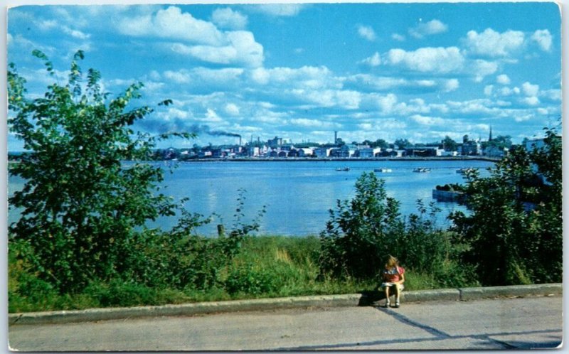 M-43421 A Glimpse of Bathurst New Brunswick Canada from Riverside Drive