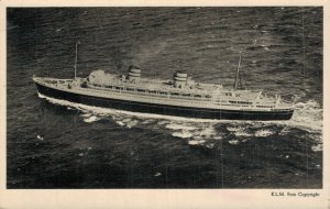 Holland America Line s.s. Nieuw Amsterdam Steamship Vintage RPPC 07.55