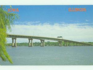 Unused Pre-1980 QUAD CITIES BRIDGE Moline Illinois And Davenport Iowa IA HQ8745