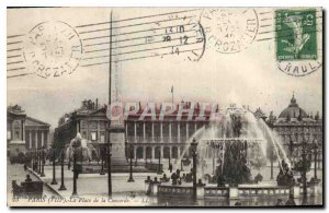 Old Postcard Paris VIII Square Corcorde