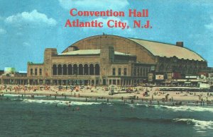 USA Convention Hall Atlantic City New Jersey Chrome Postcard 03.71